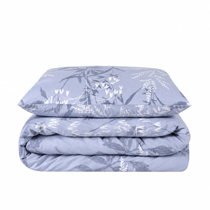 Bettwäsche Nobel Blau, Reißverschluss, 80x80 cm Kissenbezug, Polycotton – Bild 5