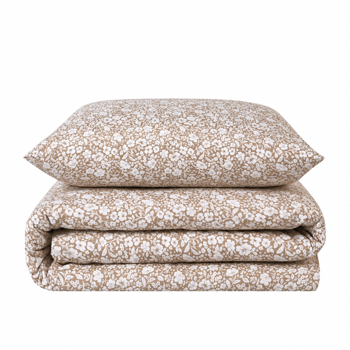 Bettwäsche Meadow Beige, Reißverschluss, 80x80 cm Kissenbezug, Polycotton – Bild 6