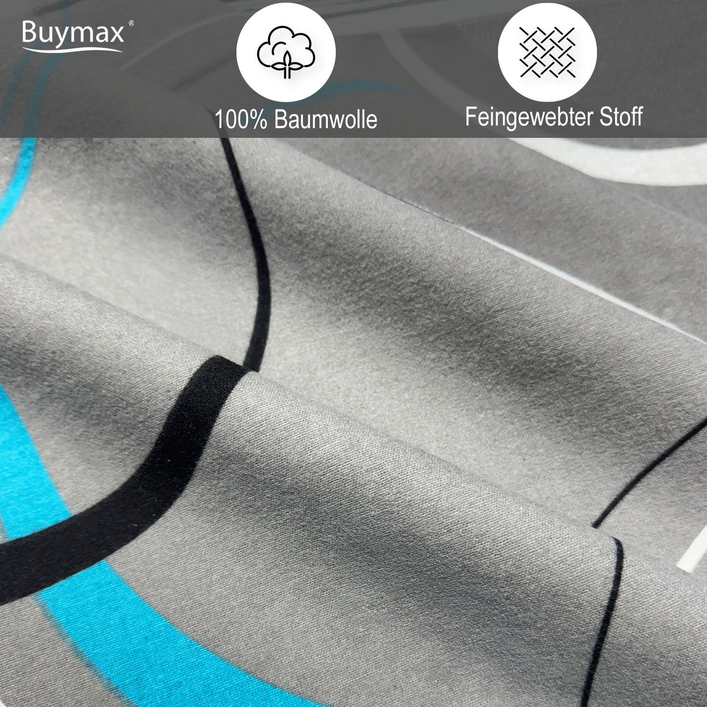 Bettwäsche Biber Wave Grey 