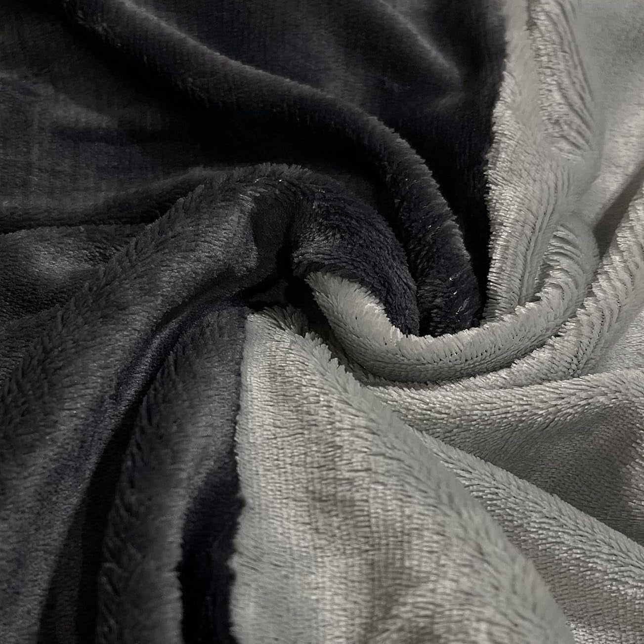 Bettwäsche Teddy Schwarz_Grau- Material