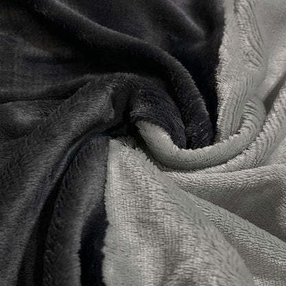 Bettwäsche Teddy Schwarz_Grau- Material