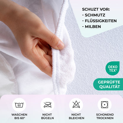 Matratzenschoner Rundumgummi, Wasserdicht
