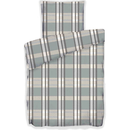 Fleece Bettwäsche "Kästchen", kariert, Winterbettwäsche
