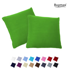 Jersey Kissenbezug, 2er-Set, 40x60 cm, Grün - Buymax