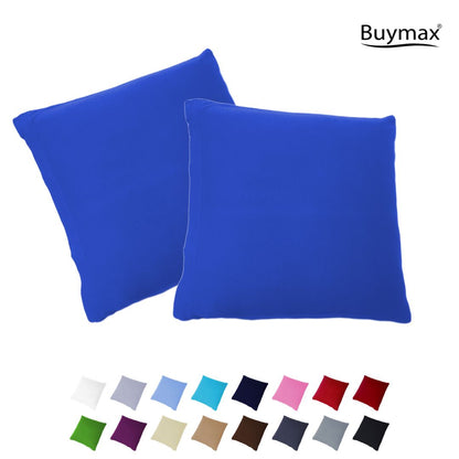 Jersey Kissenbezug, 2er-Set, 40x60 cm, Blau - Buymax