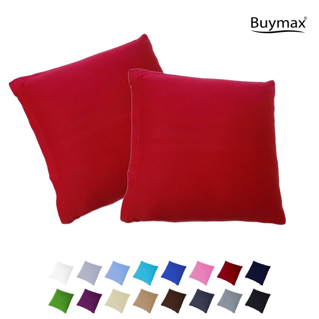 Jersey Kissenbezug, 2er-Set, 50x50cm - Buymax