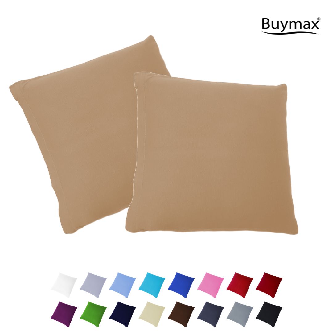 Jersey Kissenbezug, 2er-Set, 40x80 cm - Buymax