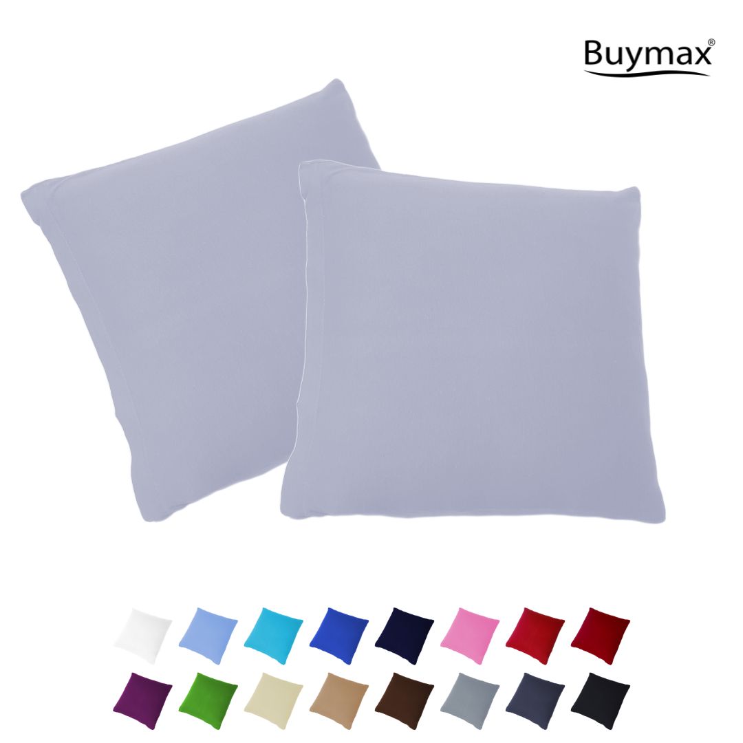 Jersey Kissenbezug, 2er-Set, 50x50cm - Buymax