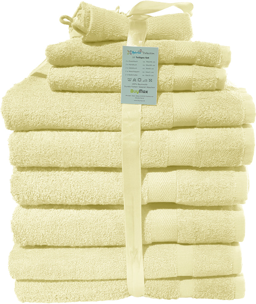 Frottee Handtücher aus Baumwolle – Handtuch, Duschtuch, Gästetuch & Sets