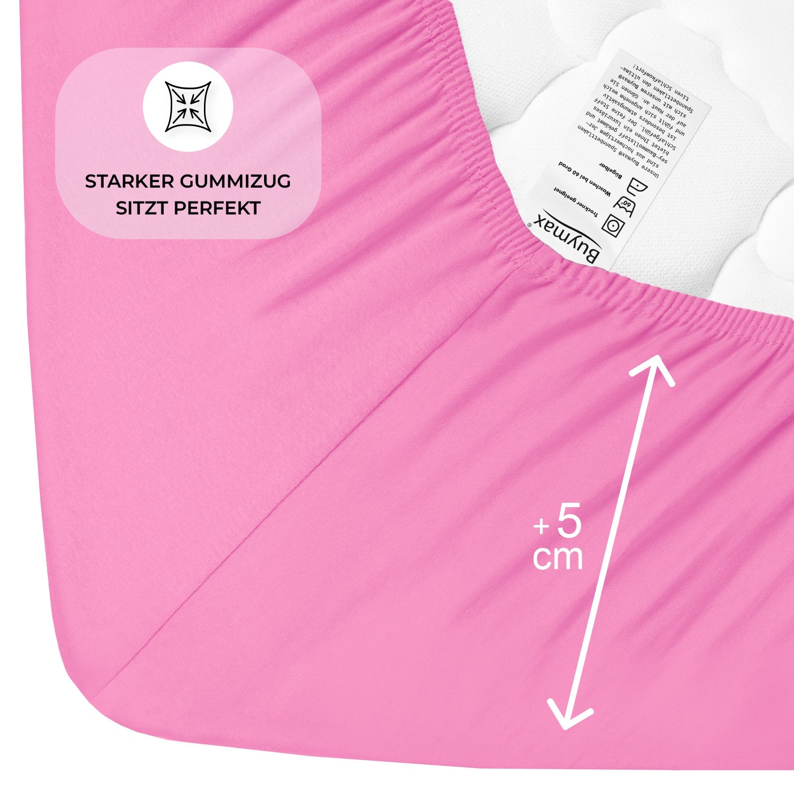 Jersey Spannbettlaken 160x200 cm - Buymax