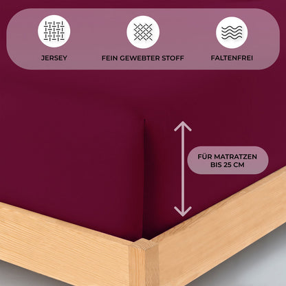Jersey Spannbettlaken 120x200 cm - Buymax