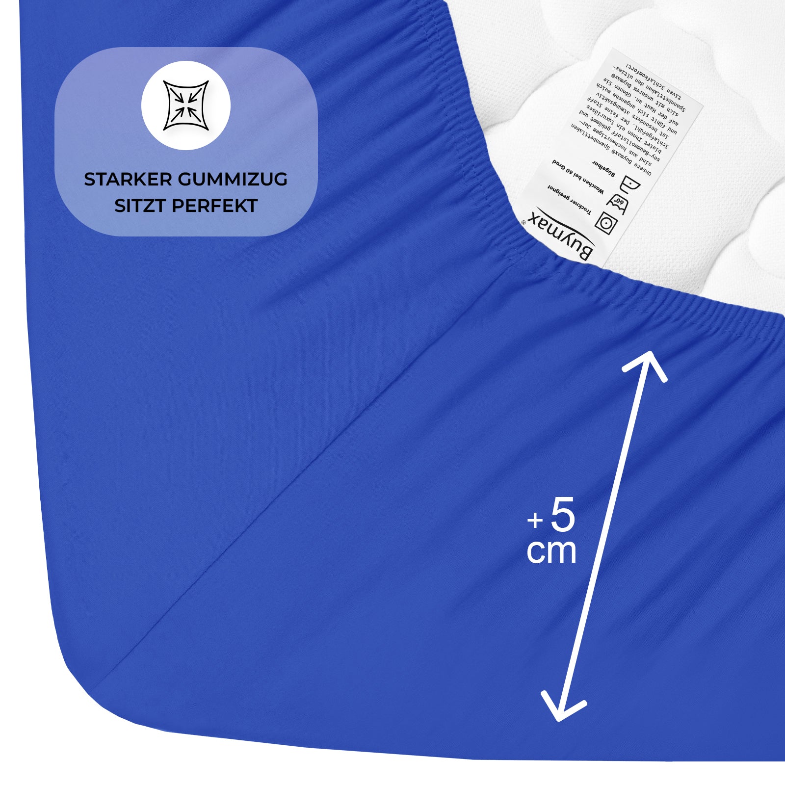 Jersey Spannbettlaken 120x200 cm - Buymax