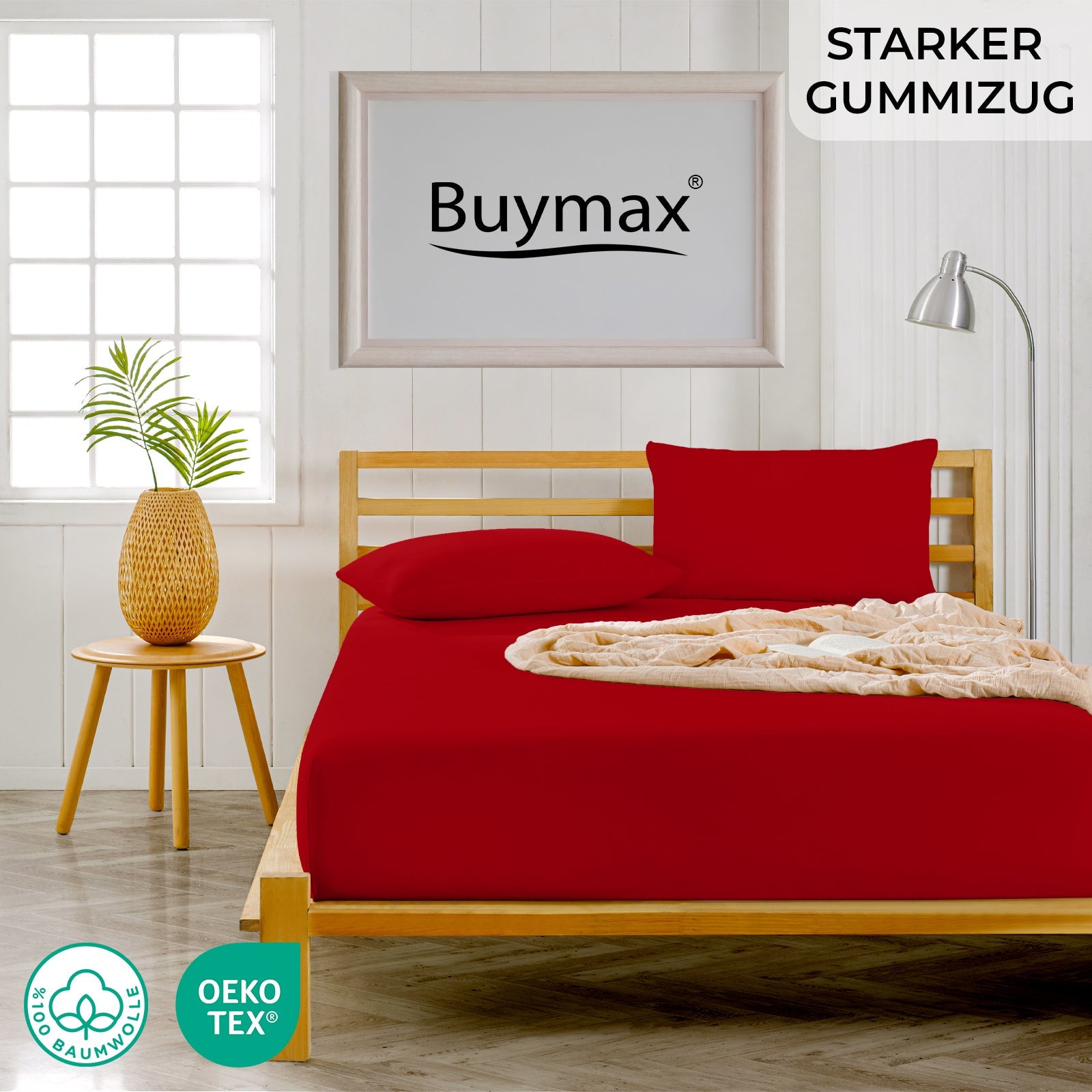 Jersey Spannbettlaken 160x200 cm - Buymax