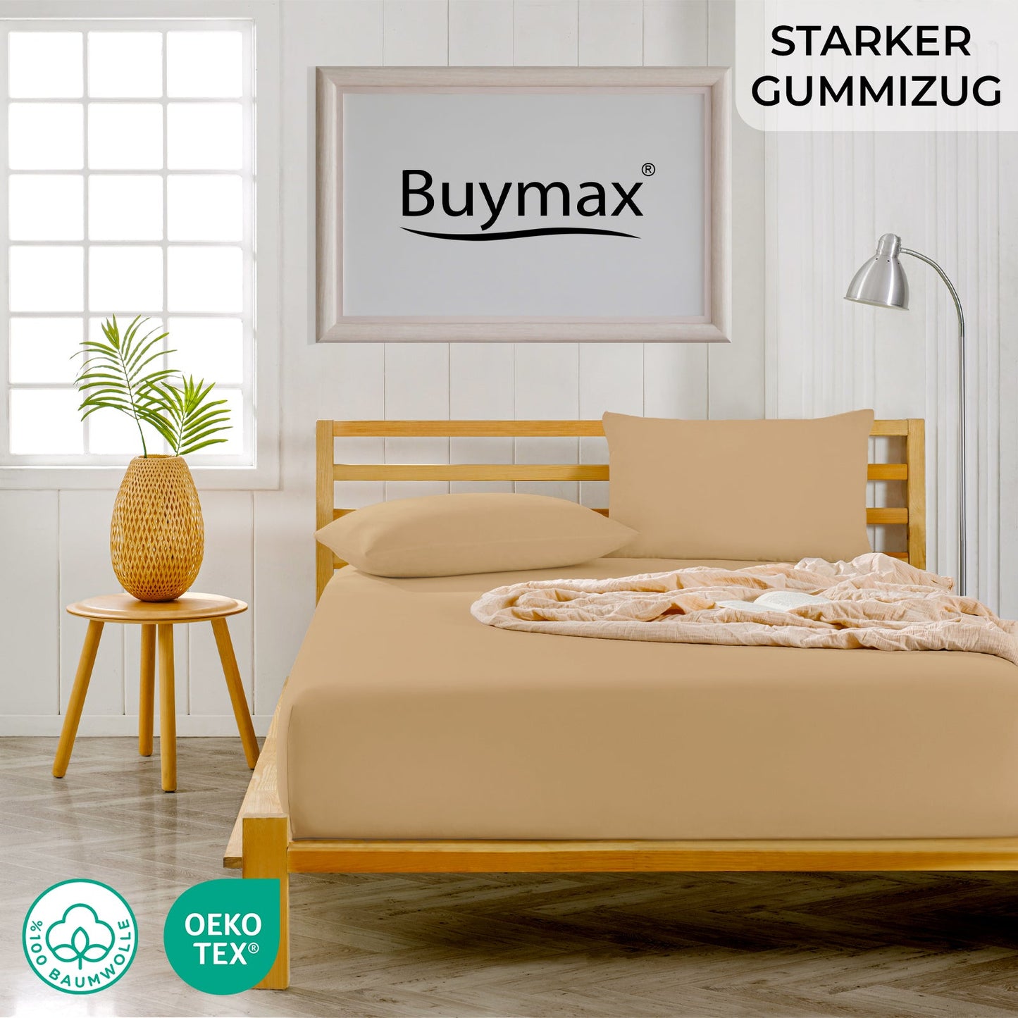 Jersey Spannbettlaken 120x200 cm - Buymax