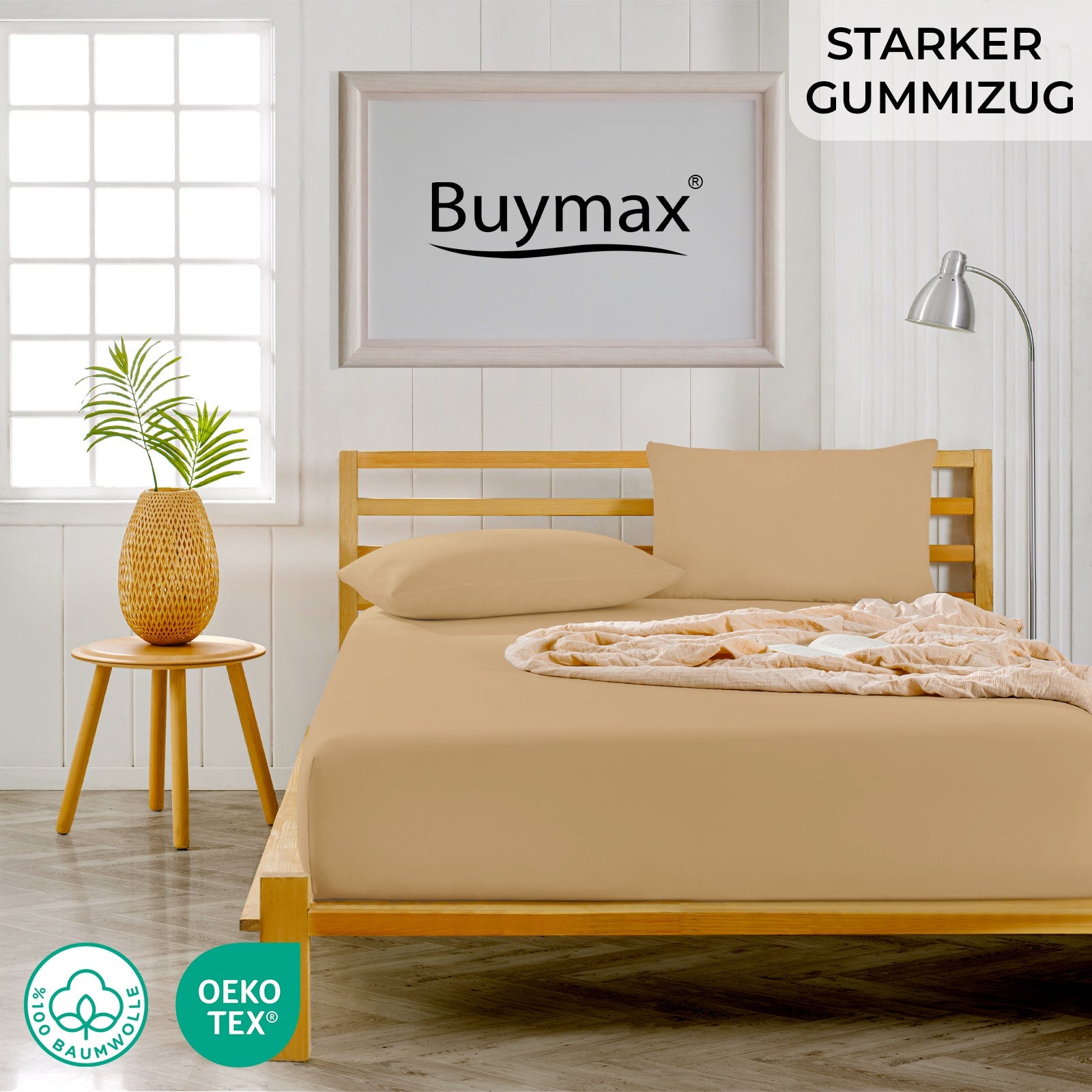 Jersey Spannbettlaken 120x200 cm - Buymax