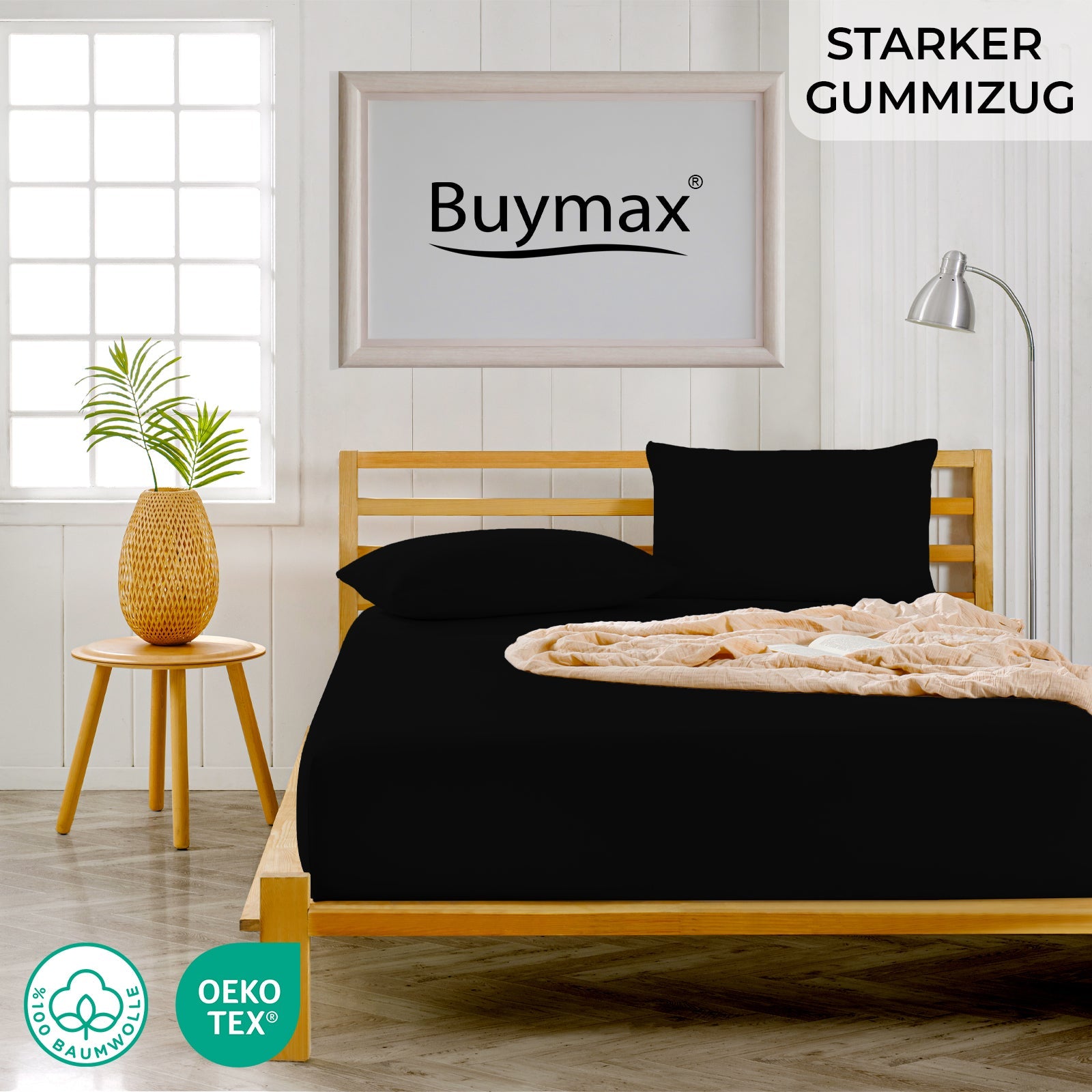 Jersey Spannbettlaken 120x200 cm - Buymax