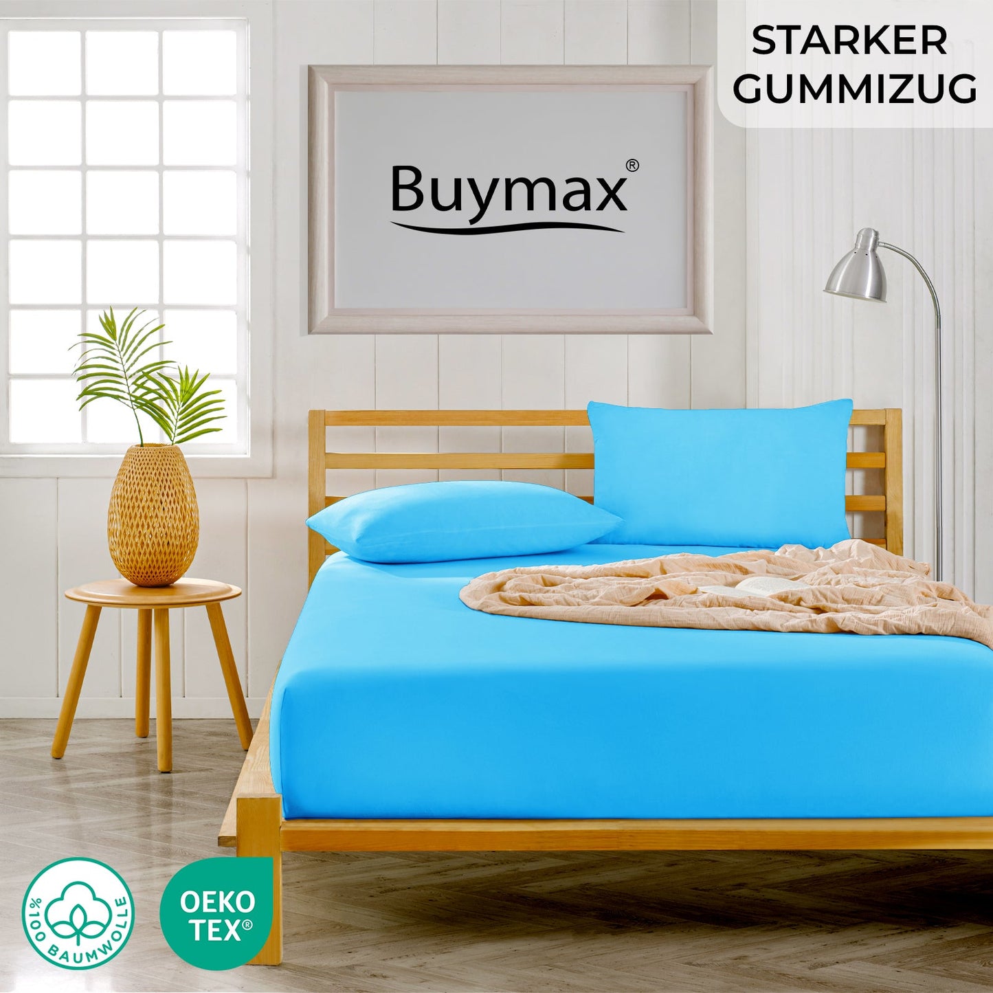 Jersey Spannbettlaken 120x200 cm - Buymax