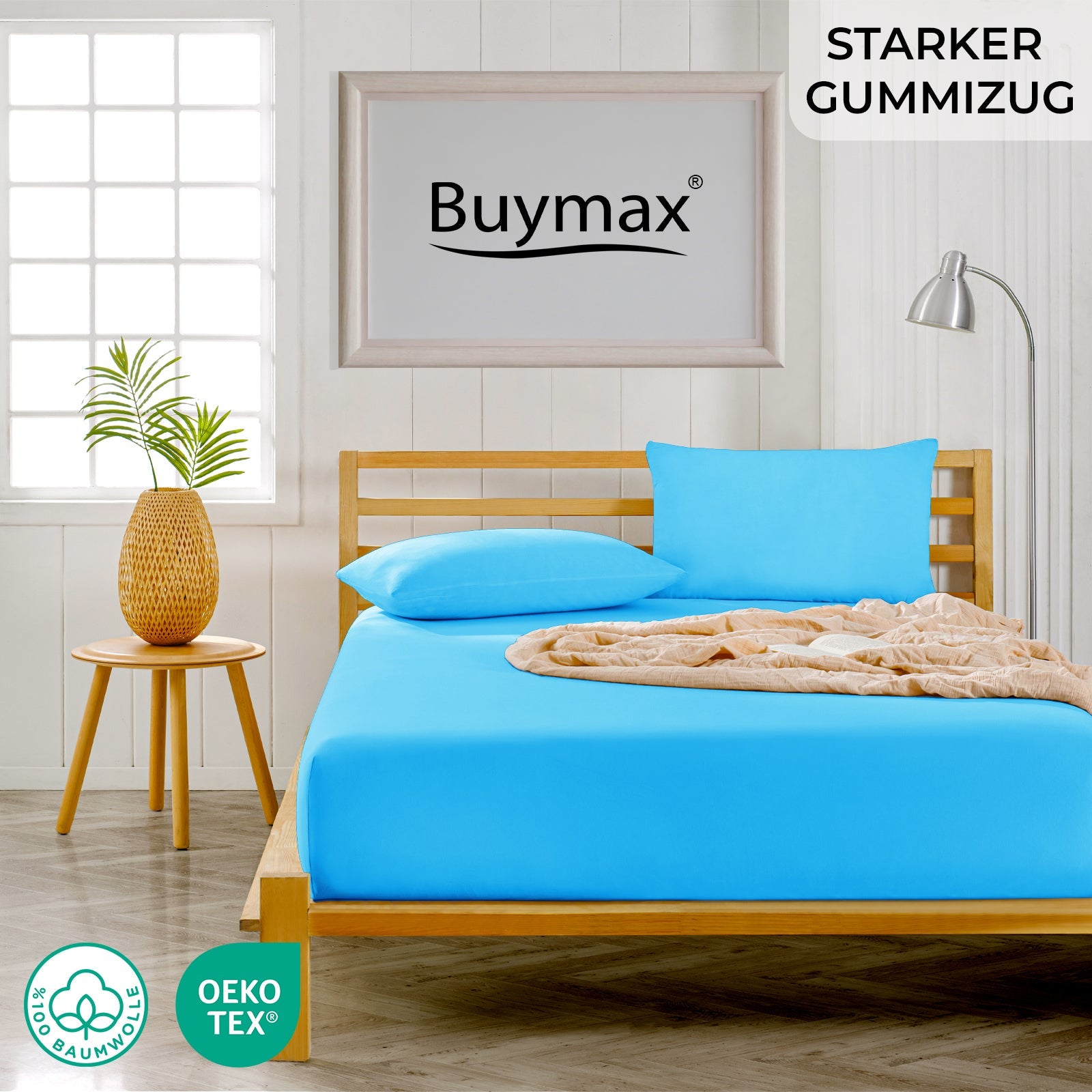Jersey Spannbettlaken 120x200 cm - Buymax