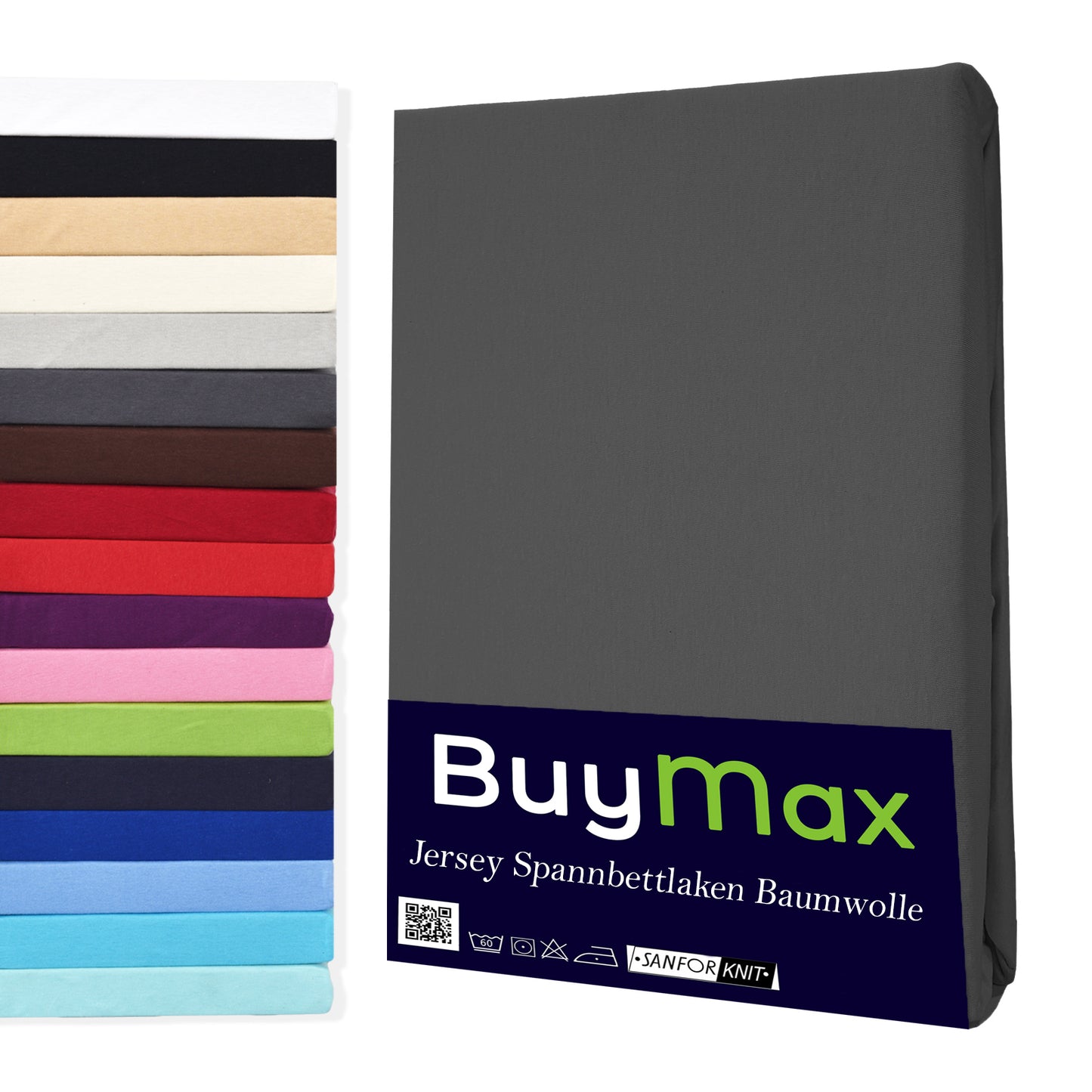 Jersey Spannbettlaken 160x200 cm - Buymax