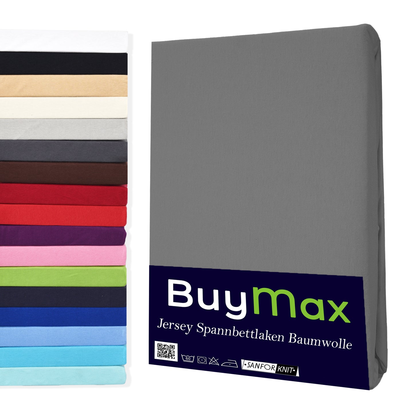 Jersey Spannbettlaken 160x200 cm - Buymax