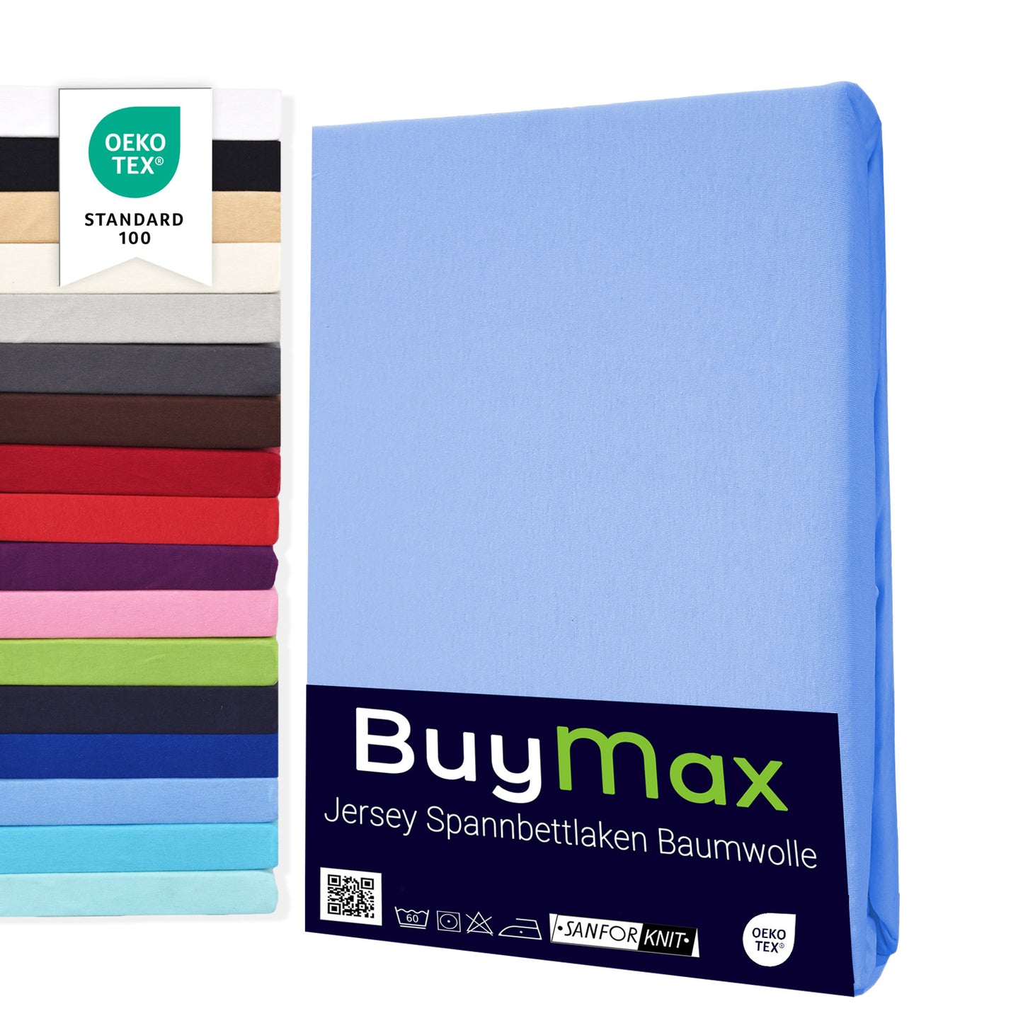 Jersey Spannbettlaken 160x200 cm - Buymax