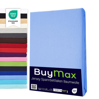 Jersey Spannbettlaken 160x200 cm - Buymax