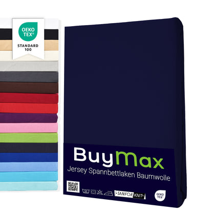 Jersey Spannbettlaken 160x200 cm - Buymax