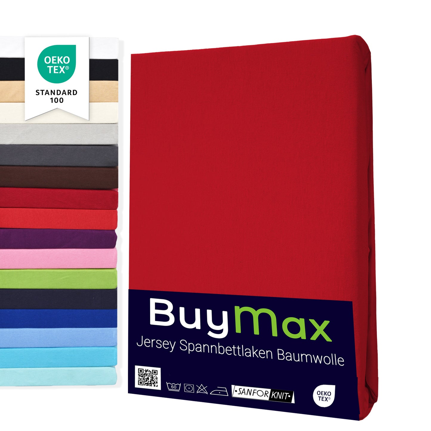 Jersey Spannbettlaken 160x200 cm - Buymax