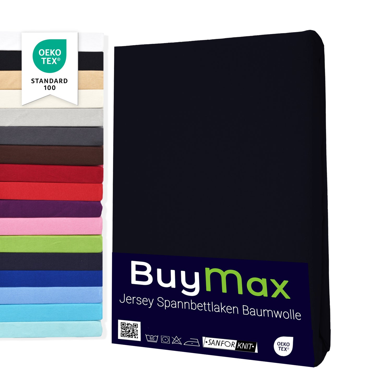 Jersey Spannbettlaken 160x200 cm - Buymax