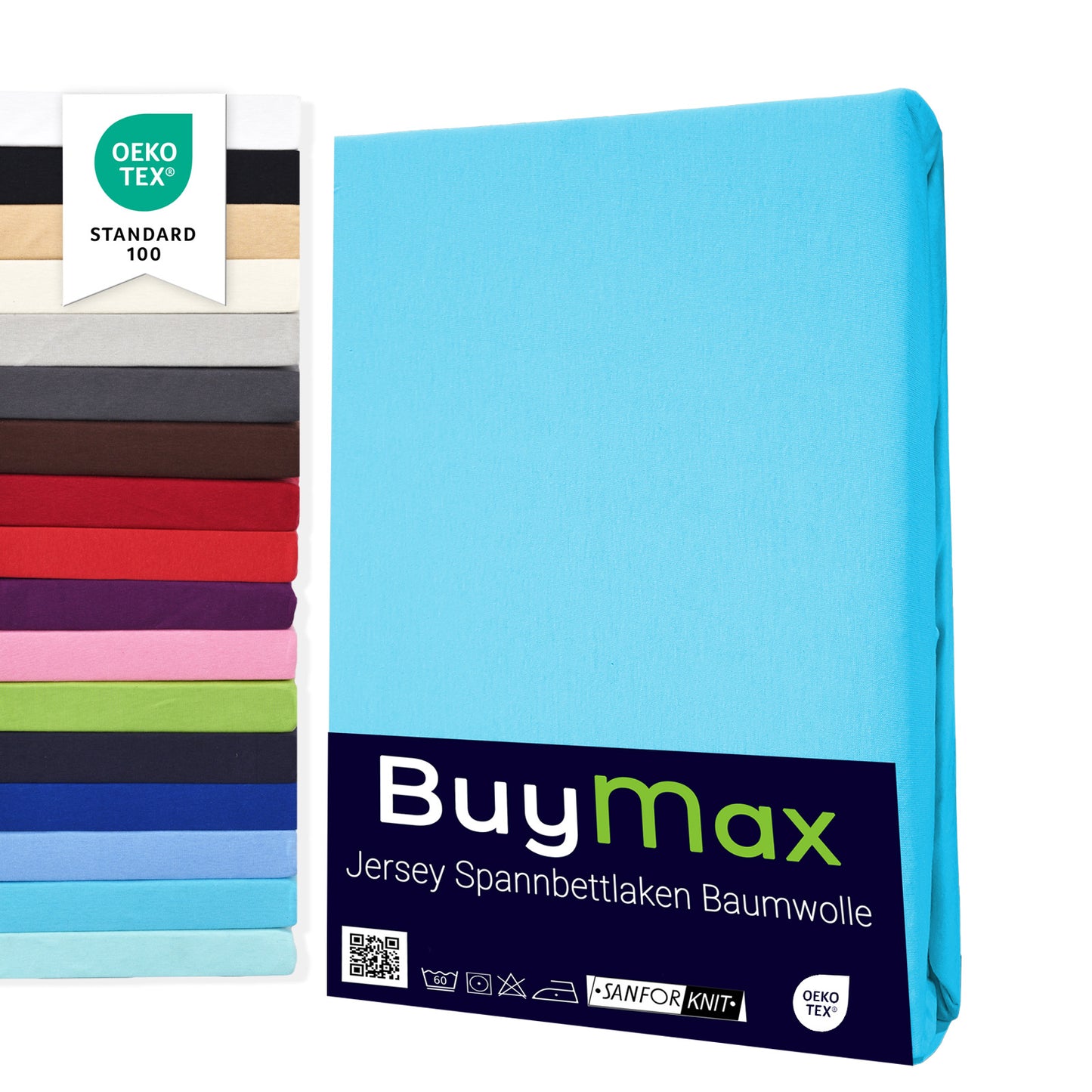 Jersey Spannbettlaken 160x200 cm - Buymax