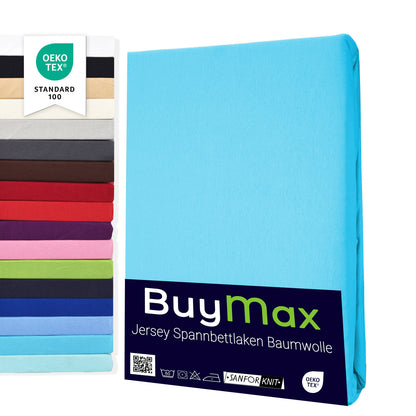 Jersey Spannbettlaken 160x200 cm - Buymax