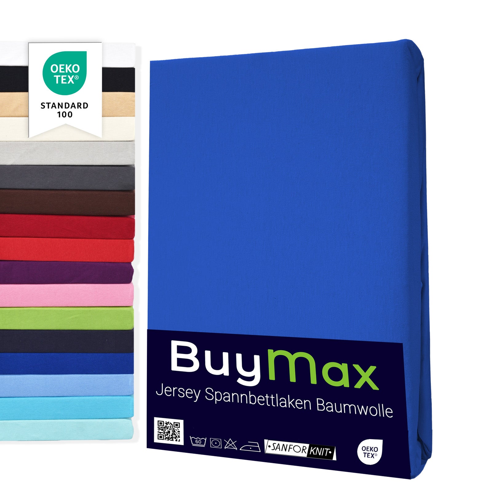 Jersey Spannbettlaken 120x200 cm - Buymax