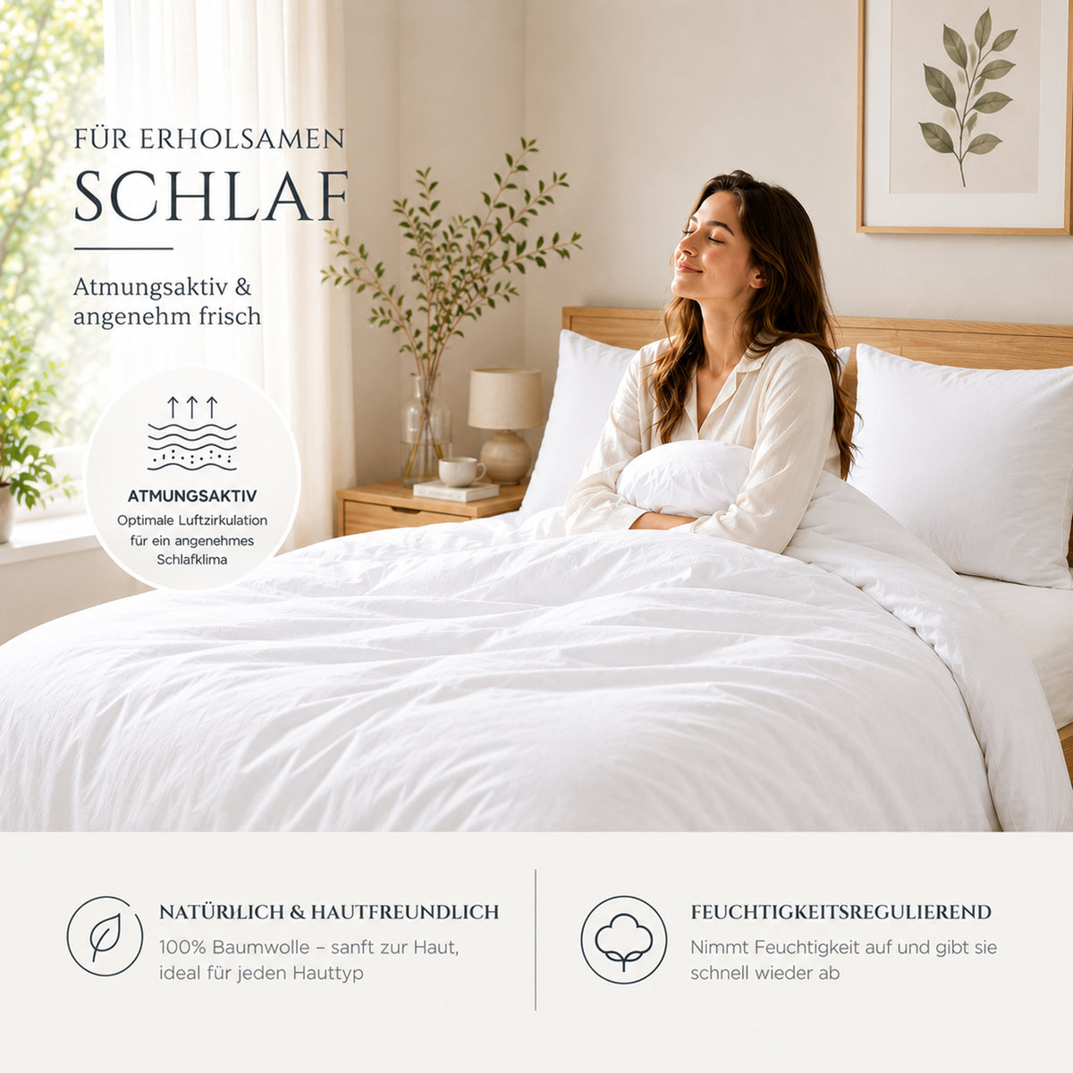 4 teilig Bettwäsche 155x220 Baumwolle Renforce mit Reißverschluss Solene_Grau