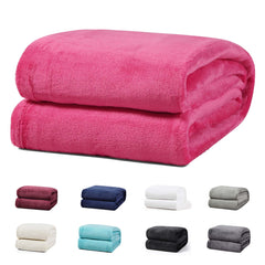 warme Kuscheldecke aus Fleece, Rosa - Buymax