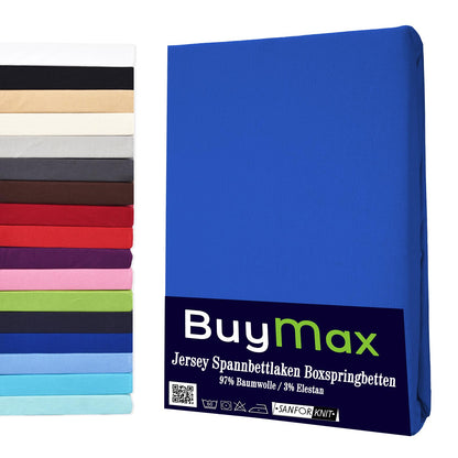 Dunkelblau Wasserbett Spannbettlaken - Buymax
