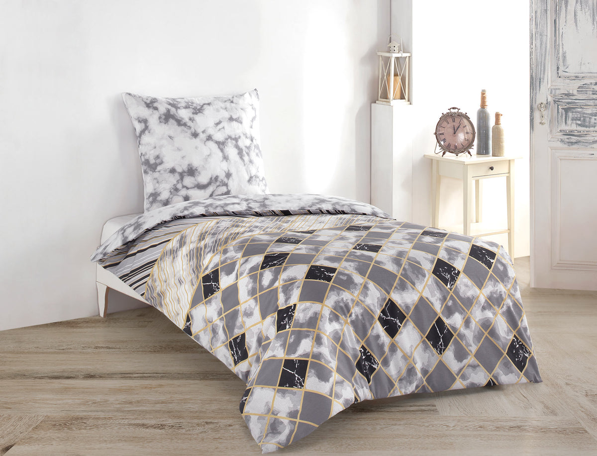 3-piece bed linen 200x220 cotton renforce with zipper – Buymax