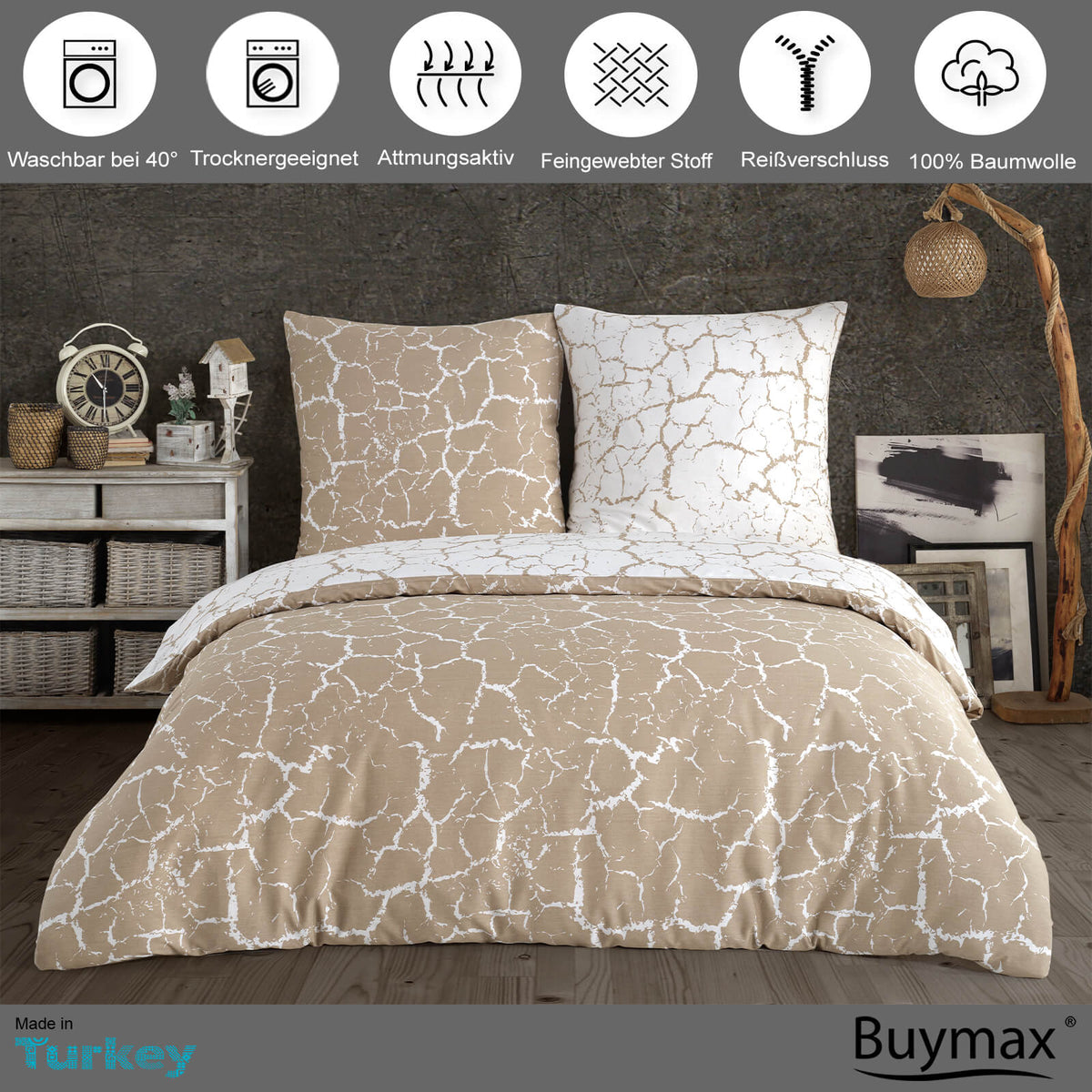 Buy 2-piece Renforce bed linen set 135x200 cm – Buymax