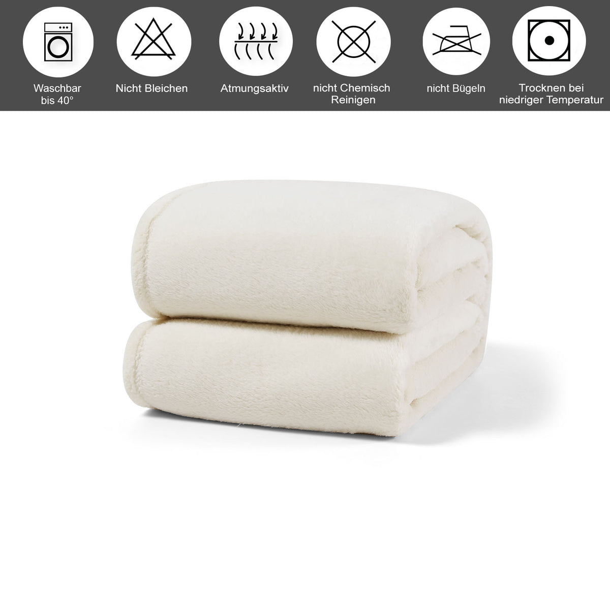 Cuddly blanket, fleece, warm, high-quality, fluffy – Buymax