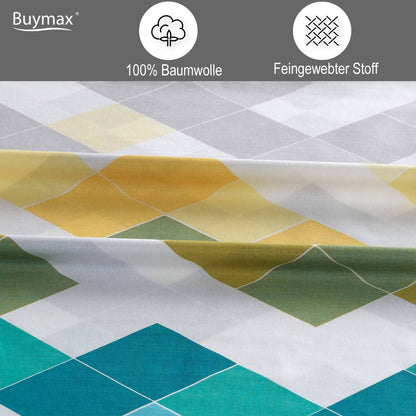 3-piece bed linen 200x220 cotton renforce with zipper – Buymax