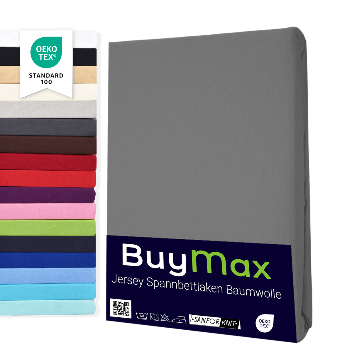 Jersey Spannbettlaken 60x120 cm - Buymax
