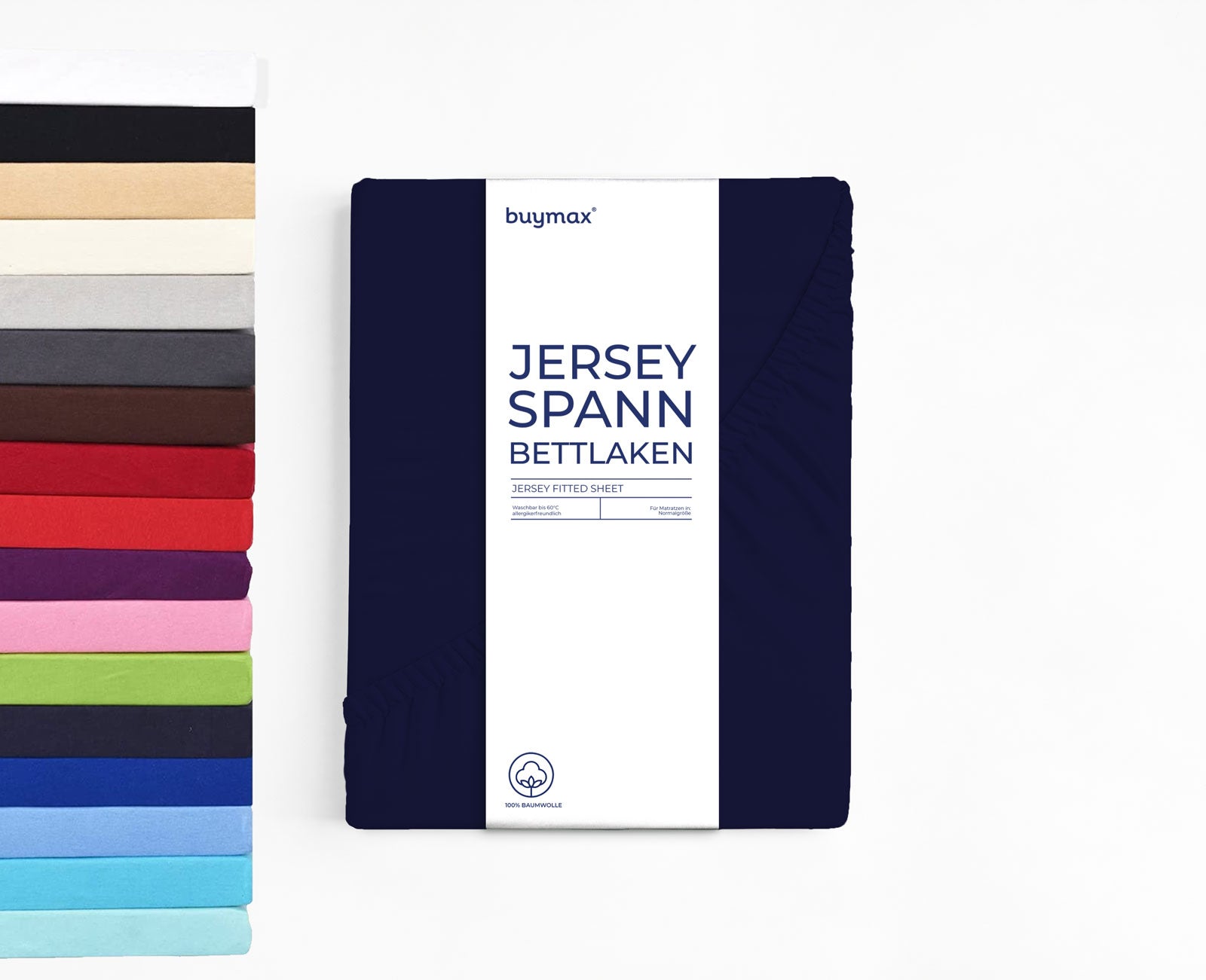  Jersey Spannbettlaken 100x200 cm - Buymax