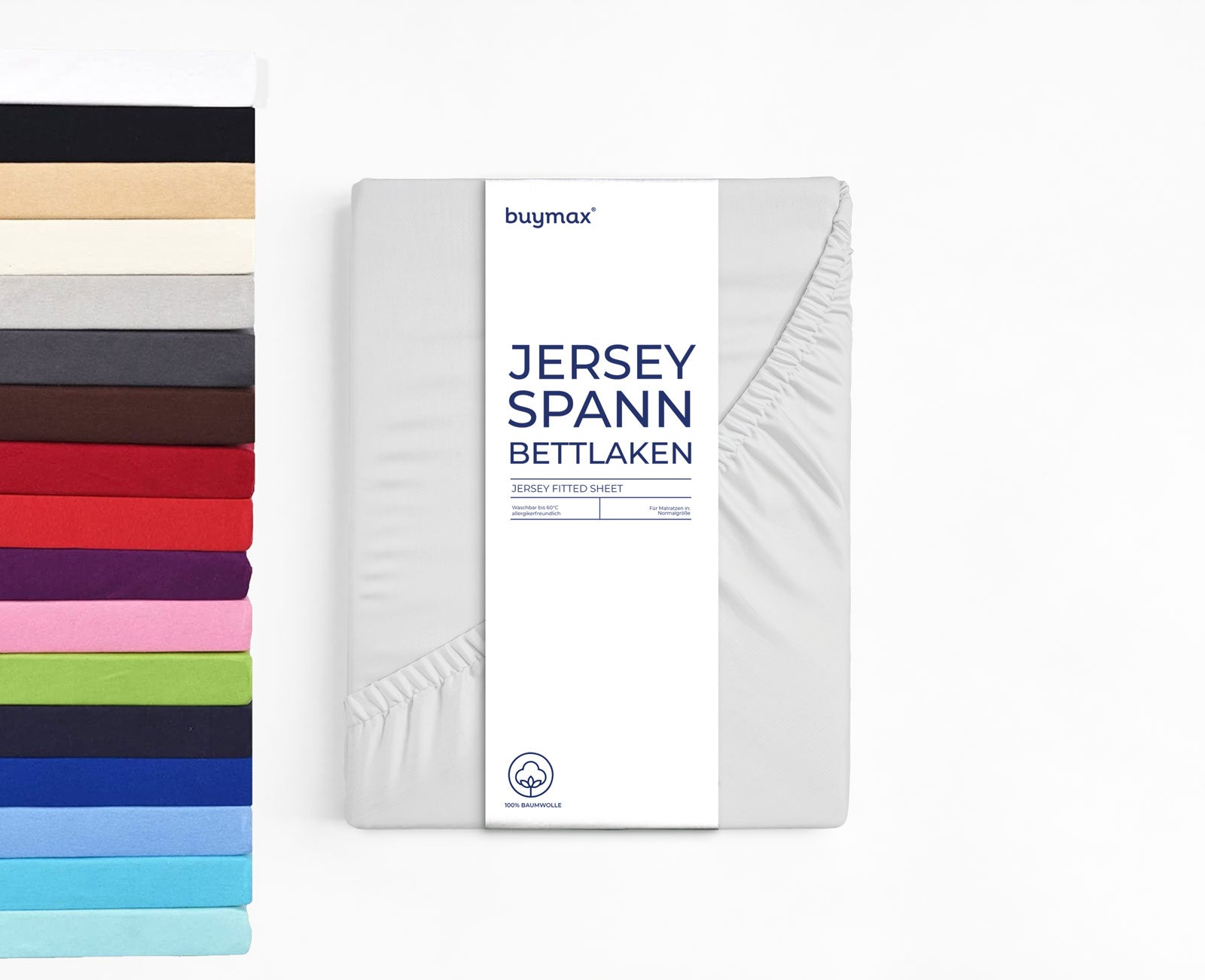  Jersey Spannbettlaken 100x200 cm - Buymax